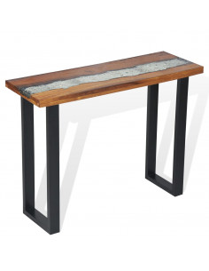 Tavolo Consolle in Teak 100x35x75 cm