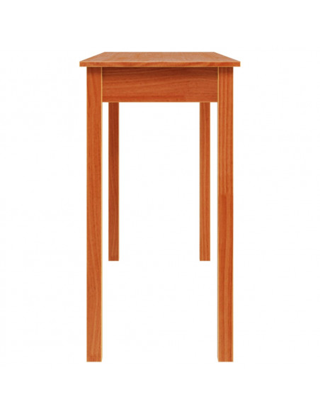 Tavolo Consolle Marrone Cera 110x40x75cm Legno Massello di Pino