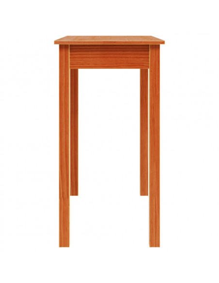 Tavolo Consolle Marrone Cera 80x40x75cm Legno Massello di Pino