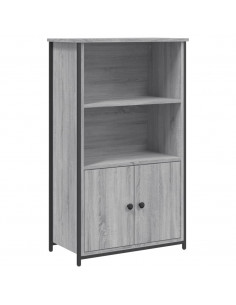 Credenza Grigio Sonoma 62x32x103,5 cm in Legno Multistrato 2