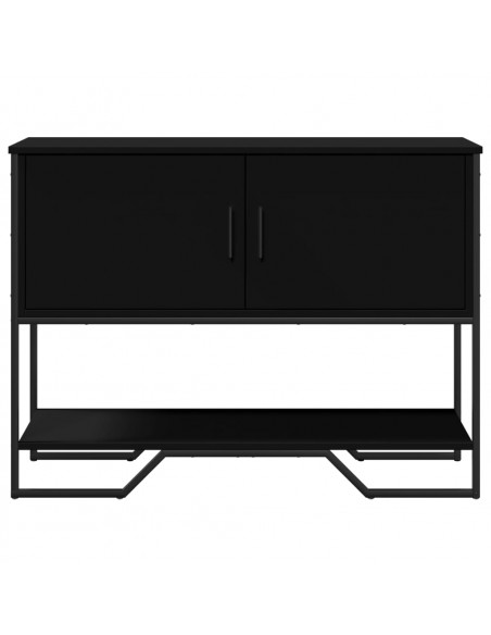 Tavolo Consolle Nero 100x35x74,5 cm in Truciolato