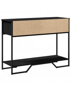Tavolo Consolle Nero 100x35x74,5 cm in Truciolato