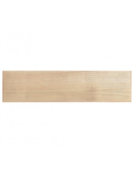 Tavolo Consolle Nero 110x30x76 cm in Legno Multistrato