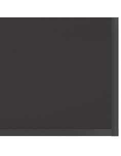 Tavolo Consolle Nero 180x35x75,5 cm in Vetro Temperato