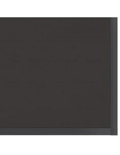 Tavolo Consolle Nero 200x35x75,5 cm in Vetro Temperato