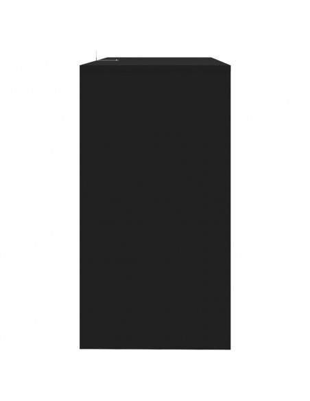 Tavolo Consolle Nero 89x41x76,5 cm in Acciaio