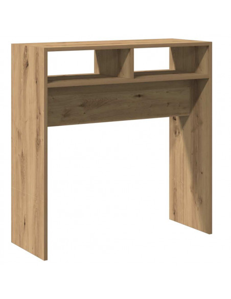 Tavolo Consolle Rovere Artigianale 78x30x80 cm in Truciolato