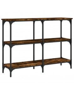 Tavolo Consolle Rovere Fumo 100x29x75 cm in Legno Multistrato