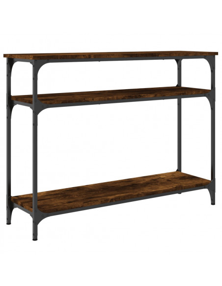 Tavolo Consolle Rovere Fumo 100x29x75 cm Legno Multistrato