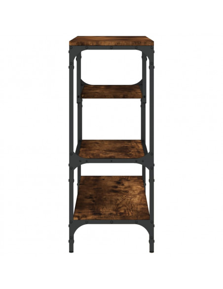 Tavolo Consolle Rovere Fumo 100x30x75 cm Legno Multistrato