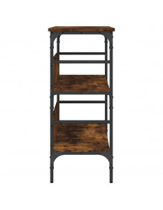Tavolo Consolle Rovere Fumo 100x32x75 cm Legno Multistrato
