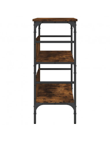 Tavolo Consolle Rovere Fumo 100x32x75 cm Legno Multistrato