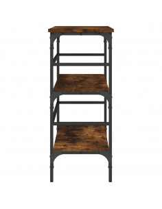 Tavolo Consolle Rovere Fumo 100x32x75 cm Legno Multistrato