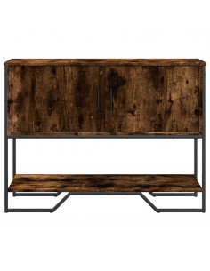 Tavolo Consolle Rovere Fumo 100x35x74,5 cm in Truciolato