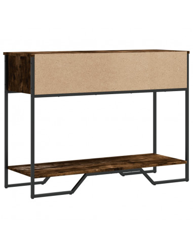 Tavolo Consolle Rovere Fumo 100x35x74,5 cm in Truciolato