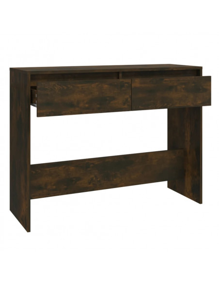 Tavolo Consolle Rovere Fumo 100x35x76,5 cm in Truciolato