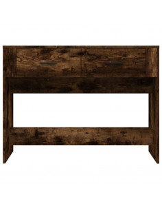 Tavolo Consolle Rovere Fumo 100x39x75 cm Legno Multistrato