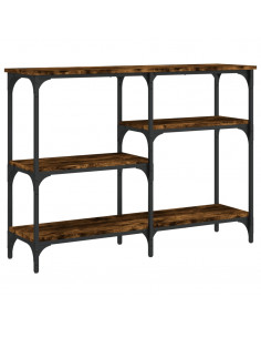 Tavolo Consolle Rovere Fumo 102x29x75 cm in Legno Multistrato