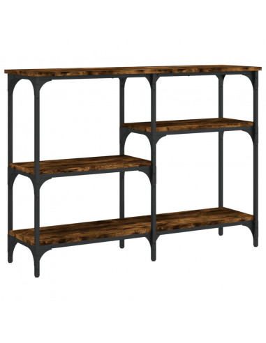 Tavolo Consolle Rovere Fumo 102x29x75 cm in Legno Multistrato