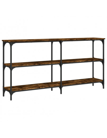 Tavolo Consolle Rovere Fumo 150x29x75 cm in Legno Multistrato