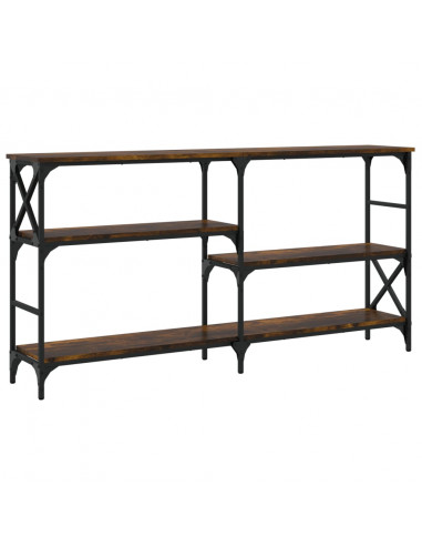 Tavolo Consolle Rovere Fumo 150x29x76,5 cm in Legno Multistrato