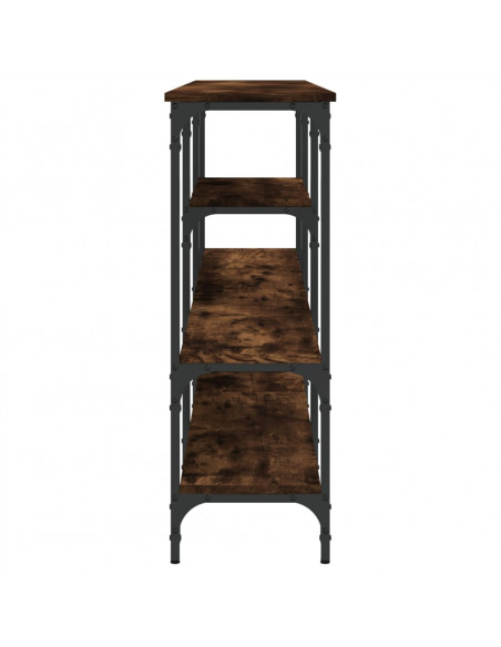 Tavolo Consolle Rovere Fumo 160x29x80 cm in Legno Multistrato