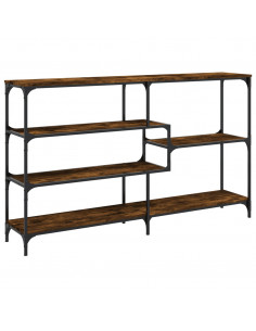 Tavolo Consolle Rovere Fumo 160x32x95 cm Legno Multistrato