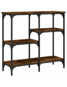 Tavolo Consolle Rovere Fumo 80x29x75 cm in Legno Multistrato