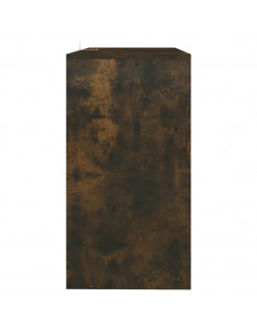 Tavolo Consolle Rovere Fumo 89x41x76,5 cm in Acciaio