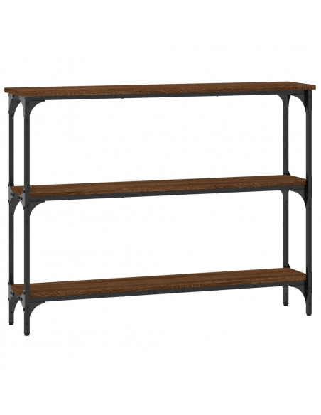 Tavolo Consolle Rovere Marrone 100x22,5x75 cm Legno Multistrato