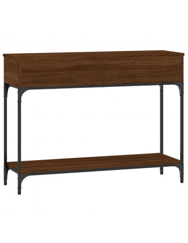 Tavolo Consolle Rovere Marrone 100x30,5x75 cm Legno Multistrato