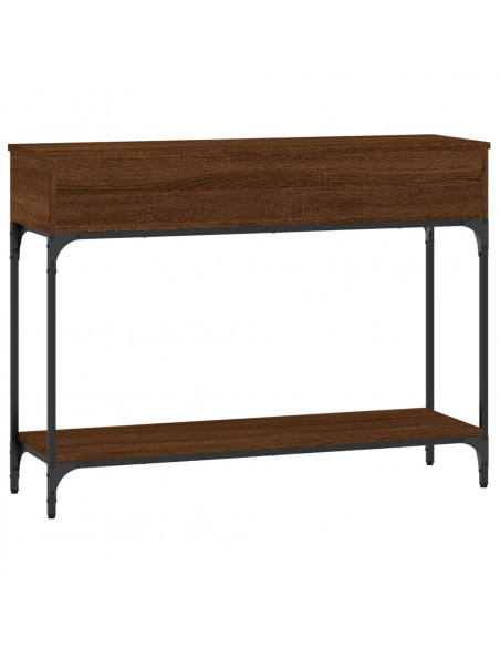 Tavolo Consolle Rovere Marrone 100x30,5x75 cm Legno Multistrato