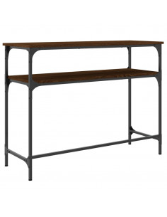 Tavolo Consolle Rovere Marrone 100x35,5x75 cm Legno Multistrato