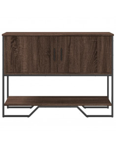 Tavolo Consolle Rovere Marrone 100x35x74,5 cm in Truciolato