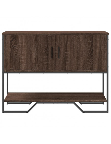 Tavolo Consolle Rovere Marrone 100x35x74,5 cm in Truciolato