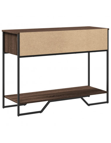 Tavolo Consolle Rovere Marrone 100x35x74,5 cm in Truciolato