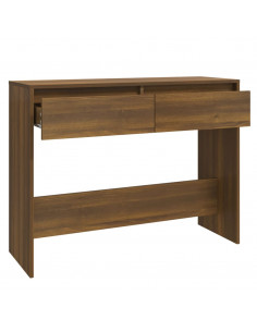 Tavolo Consolle Rovere Marrone 100x35x76,5 cm in Truciolato