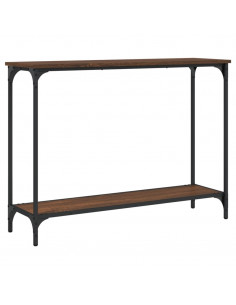 Tavolo Consolle Rovere Marrone 101x30,5x75 cm Legno Multistrato