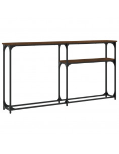 Tavolo Consolle Rovere Marrone 145x22,5x75 cm Legno Multistrato