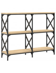 Tavolo Consolle Rovere Sonoma 100x28x80,5 cm Legno Multistrato