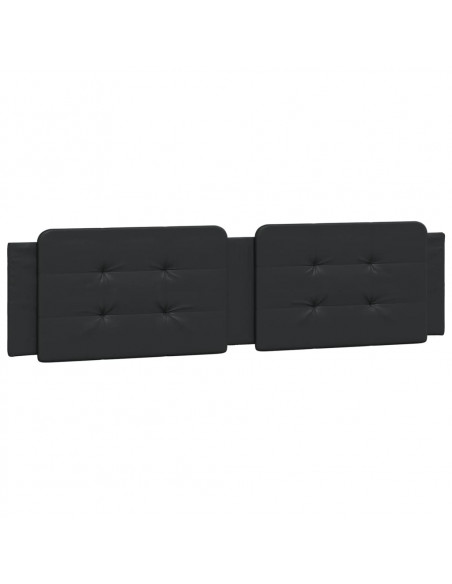 Cuscino Testiera Nero 200 cm in Similpelle