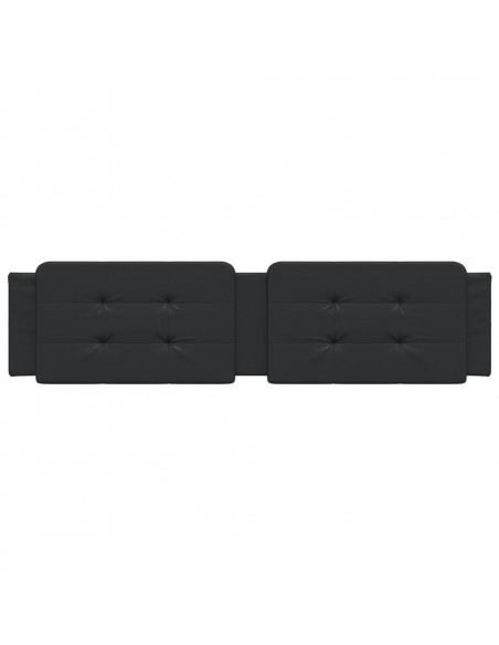 Cuscino Testiera Nero 200 cm in Similpelle