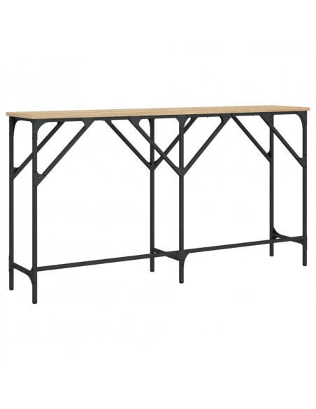 Tavolo Consolle Rovere Sonoma 140x29x75 cm in Legno Multistrato