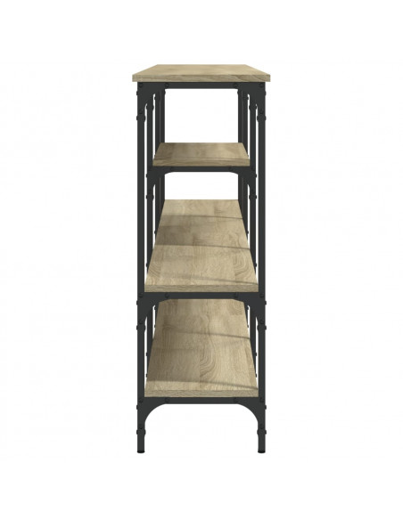 Tavolo Consolle Rovere Sonoma 160x29x80 cm in Legno Multistrato