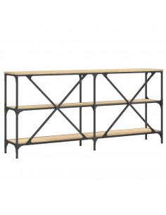 Tavolo Consolle Rovere Sonoma 160x30x75 cm Multistrato e Ferro
