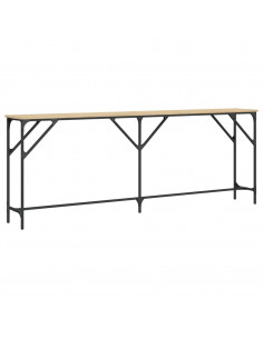 Tavolo Consolle Rovere Sonoma 200x29x75 cm in Legno Multistrato