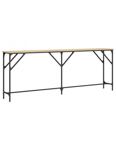 Tavolo Consolle Rovere Sonoma 200x29x75 cm in Legno Multistrato