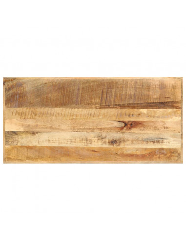 Tavolo da Bar 120x58x107 cm in Legno Ruvido di Mango