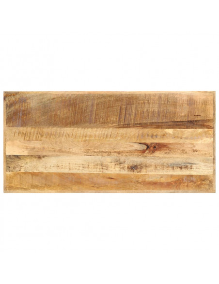 Tavolo da Bar 120x58x107 cm in Legno Ruvido di Mango