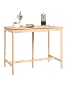 Tavolo da Bar 140x80x110 cm in Legno Massello di Pino
